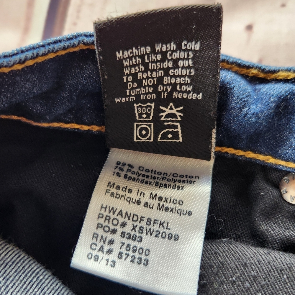 Big Star 1974 "Andrea Skinny" Mid-rise Indigo Blue Jean Y2K | Women's Size 25 - Picture 10 of 11